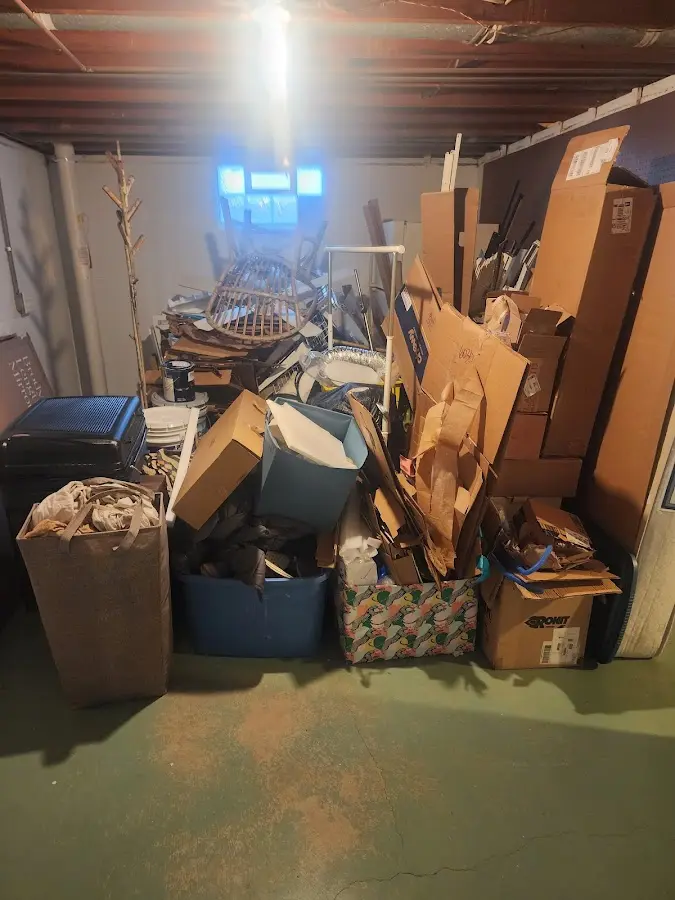 Roll-off dumpster container at job site for Concrete Dumpster Rental in Thief River Falls